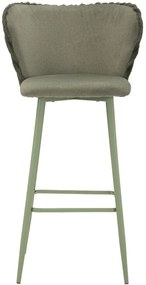 CONJUNTO DE 2 BANCOS DE BAR ALASKA VERDE 55X58X106 CM (ALTURA DO ASSENTO 77 CM)