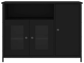 Aparador 100x35x75 cm derivados de madeira preto