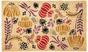 Tapete de entrada em fibra em coco pintado à mão New Fantasies