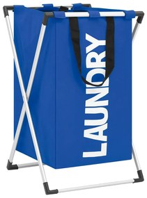 vidaXL Separador de roupa suja azul