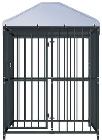 Canil de exterior com telhado 120x120x150 cm