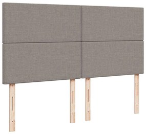 Estrutura de cama otomana com colchão tecido cinzento 160x200cm