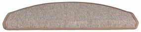 Tapetes de escada 20 pcs 65x24x4 cm castanho-claro