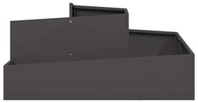 Vasos &amp; Plantadeiras Preto Metal Grande Inserções Decorativas