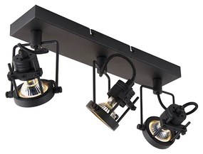 Ponto industrial preto 3-light - Suplux Industrial