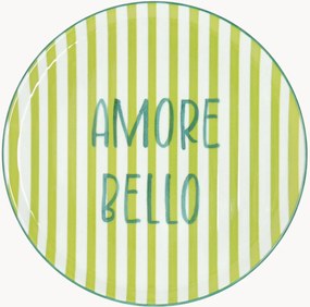 Prato redondo para pizza Cinzia Amore Bello Righe