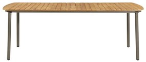 9 pcs conjunto de jantar para jardim vime PE preto