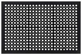 vidaXL Tapete de porta retangular 60x90 cm borracha