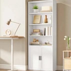 Estante com 6 prateleiras 24 x 60 x 175 cm branco