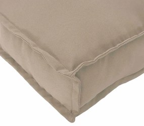Capa de Palete para Assento Taupe 120x80x12 cm Tecido Oxford