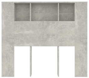 Armário de cabeceira 120x18,5x102,5 cm cinzento cimento