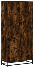 Estante 80,5x35x170,5 cm derivados de madeira carvalho fumado