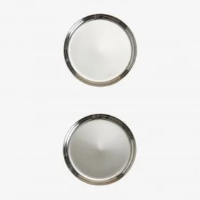 Pack De 2 Pratos Rasos Ø15 Cm Em Aço Inoxidável Lorne Aço Inoxidável - Sklum