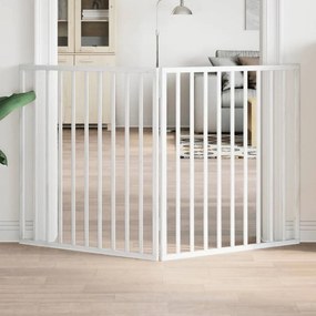 vidaXL Portão para cães dobrável 2 painéis 160 cm madeira de álamo