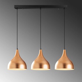 Candeeiro de Teto Saglam – Cobre Preto – 97 x 16 cm