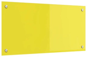 vidaXL Proteção de Cozinha Amarelo 80 x 40 x 0,6 cm vidro temperado