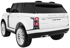 Carro elétrico para Crianças 2 Lugares Range Rover HSE 2x12V 4x4 Rodas Espuma EVA, assento couro ecológico Branco