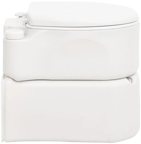 Sanita integrada p/ campismo 24+17 L PEAD e esmalte branco