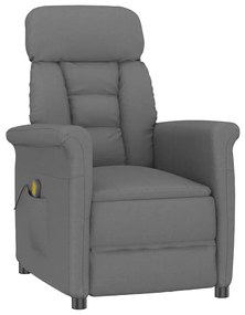 vidaXL Cadeira de massagem Cinzento escuro 70.5 x 96.5 x 95 cm