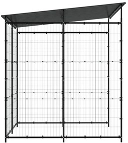 Abrigo para bicicletas 190x190x222 cm aço preto