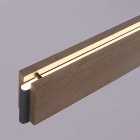 Lâmpada suspensa de madeira 121 cm incluindo LED com controle remoto - Ajdin Moderno