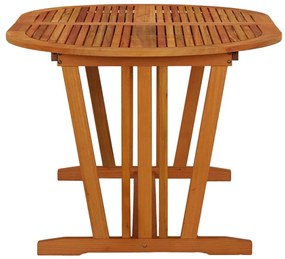 Mesa de jardim 200x100x75 cm madeira de eucalipto maciça