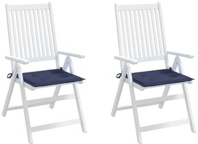 Almofadões p/ sofá de paletes 2 pcs tecido oxford azul-marinho