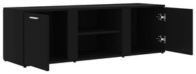 Móvel de TV 120x34x37 cm derivados de madeira preto
