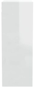 Armário parede 34,5x32,5x90cm deriv. madeira branco brilhante
