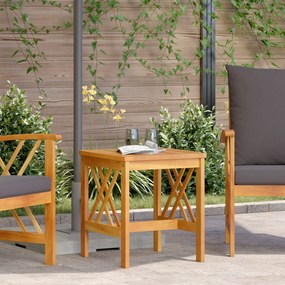 Mesa Lateral para Jardim vidaXL Castanha 45x45x50 cm Madeira de Acácia Sólida