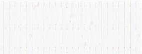 Cabeceira de parede 166x3x60 cm madeira de pinho maciça branco