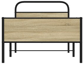 Estrutura cama s/ colchão derivados de madeira carvalho sonoma