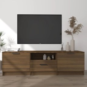 vidaXL Móvel p/ TV140x35x40cm madeira processada cor carvalho castanho