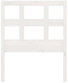 Cabeceira de cama 95,5x4x100 cm madeira de pinho maciça branco