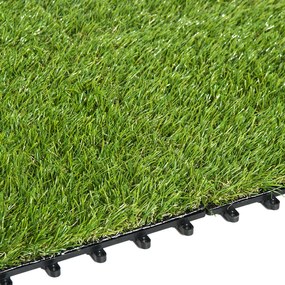 Grama artificial Terraço Grama sintética Conjunto de 10 peças 30x30x3.5cm