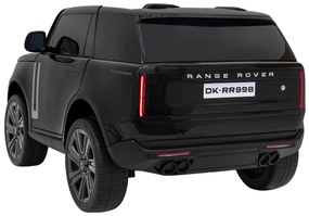 Carro elétrico para Crianças 2 Lugares Range Rover SUV Lift 12V 4x4 Rodas Espuma EVA, Assento couro ecológico Preto