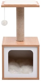 Árvore para gatos c/ tapete arranhador sisal 62 cm