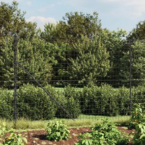 Cerca de malha de arame 2,2x25 m aço galvanizado antracite