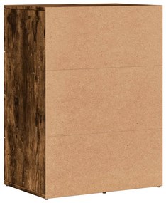 Aparador 59x39x80 cm derivados de madeira cor carvalho fumado