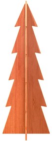 Árvore de Natal decorativa 112 cm pinho maciço castanho-mel
