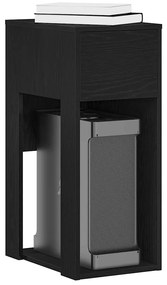 vidaXL Suporte torre de computador com gaveta 30x44x74 cm preto