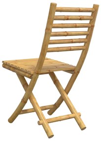 Cadeiras de jardim dobráveis 8 pcs 43x54x88 cm bambu