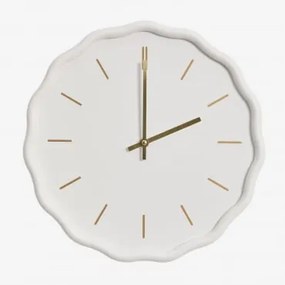 Relógio De Parede Em Mdf Ø35 Cm Tovarx Branco - Sklum
