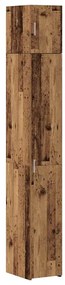 Armário Slim vidaXL Madeira Antiga 30x42,5x225 cm Madeira Engenharia