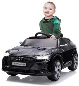 Carro elétrico para crianças Audi e-tron Sportback preto 12V 2,4GHz