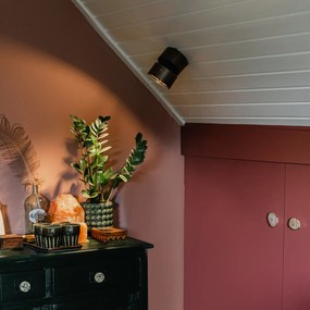 Foco moderno bronze escuro redondo ajustável - Go Nine