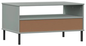 Mesa de Centro Lucacho em Madeira de Pinho - Cinzento - Design Retro