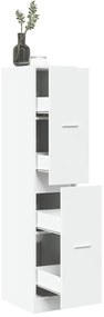 vidaXL Armário boticário 30x41x144,5 cm derivados de madeira branco