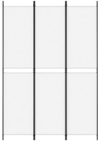 Biombo com 3 painéis 150x220 cm tecido branco