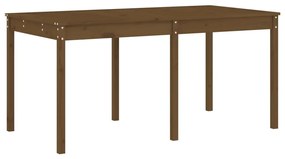 13 pcs conjunto de jantar para jardim pinho maciço castanho-mel